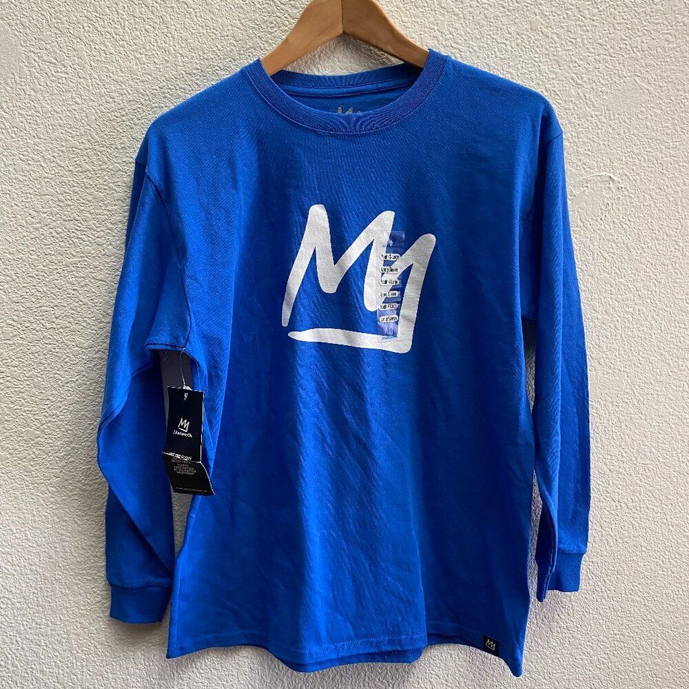 NEW Mammoth Mountain Youth Crown Long Sleeve Shirt XL Blue Color Ski Skiing NWT